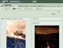 Tablet Screenshot of bobstrong.deviantart.com