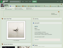 Tablet Screenshot of perry.deviantart.com