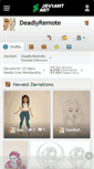 Mobile Screenshot of deadlyremote.deviantart.com