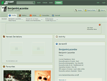 Tablet Screenshot of benjaminlacombe.deviantart.com