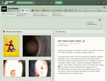 Tablet Screenshot of no-please.deviantart.com