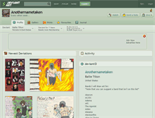 Tablet Screenshot of anothernametaken.deviantart.com