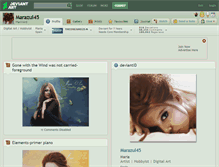 Tablet Screenshot of marazul45.deviantart.com