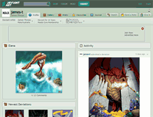 Tablet Screenshot of james-t.deviantart.com