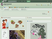 Tablet Screenshot of elperromamut.deviantart.com