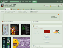 Tablet Screenshot of goldeneagle1337.deviantart.com