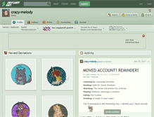 Tablet Screenshot of crazy-melody.deviantart.com