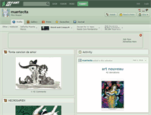 Tablet Screenshot of muertecita.deviantart.com