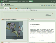 Tablet Screenshot of larkie-star.deviantart.com