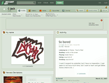 Tablet Screenshot of c-jack.deviantart.com