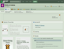 Tablet Screenshot of points-4-llamas.deviantart.com
