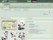 Tablet Screenshot of lovlypinku.deviantart.com