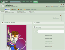 Tablet Screenshot of inspirationa.deviantart.com