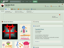 Tablet Screenshot of cupcake-drum.deviantart.com