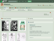 Tablet Screenshot of kelseylynn.deviantart.com