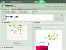 Tablet Screenshot of alaa-alsiddiq.deviantart.com