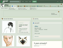 Tablet Screenshot of dillian.deviantart.com