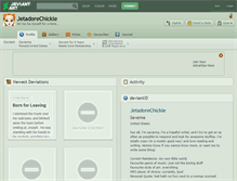 Tablet Screenshot of jetadorechickie.deviantart.com