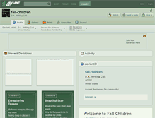 Tablet Screenshot of fall-children.deviantart.com