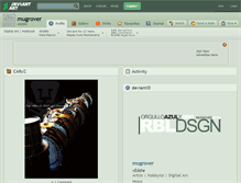 Tablet Screenshot of mugrover.deviantart.com