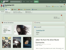 Tablet Screenshot of gumichan101.deviantart.com