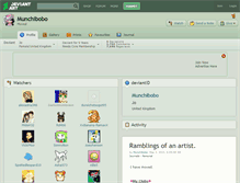 Tablet Screenshot of munchibobo.deviantart.com