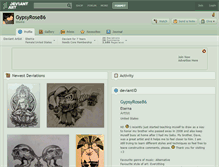 Tablet Screenshot of gypsyrose86.deviantart.com