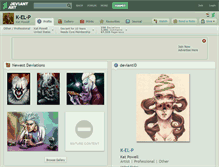 Tablet Screenshot of k-el-p.deviantart.com