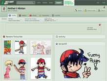 Tablet Screenshot of mother1-ninten.deviantart.com