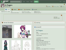 Tablet Screenshot of dj-tsugaru.deviantart.com