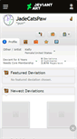 Mobile Screenshot of jadecatspaw.deviantart.com