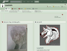 Tablet Screenshot of lunawolf4.deviantart.com