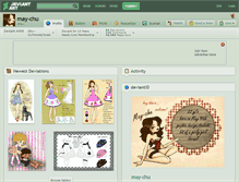 Tablet Screenshot of may-chu.deviantart.com