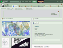 Tablet Screenshot of love34.deviantart.com