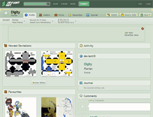 Tablet Screenshot of digity.deviantart.com