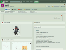 Tablet Screenshot of anricz.deviantart.com