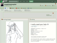 Tablet Screenshot of mauginthestonepilot.deviantart.com