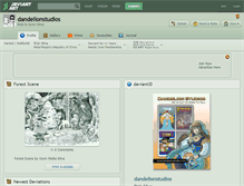 Tablet Screenshot of dandelionstudios.deviantart.com