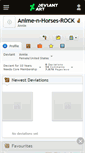 Mobile Screenshot of anime-n-horses-rock.deviantart.com