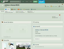 Tablet Screenshot of anime-n-horses-rock.deviantart.com