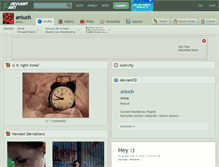 Tablet Screenshot of aniuch.deviantart.com