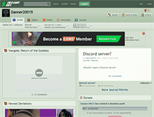 Tablet Screenshot of danner20015.deviantart.com
