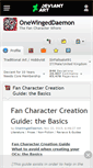 Mobile Screenshot of onewingeddaemon.deviantart.com