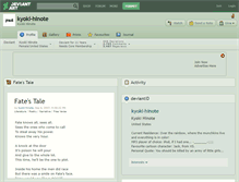 Tablet Screenshot of kyoki-hinote.deviantart.com