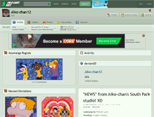 Tablet Screenshot of aiko-chan12.deviantart.com