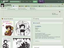 Tablet Screenshot of luvakufa.deviantart.com