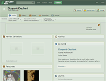 Tablet Screenshot of eloquent-elephant.deviantart.com
