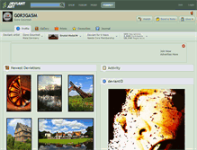 Tablet Screenshot of g0r3ga5m.deviantart.com