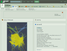 Tablet Screenshot of d3ft0ne.deviantart.com