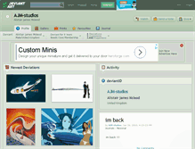 Tablet Screenshot of ajm-studios.deviantart.com